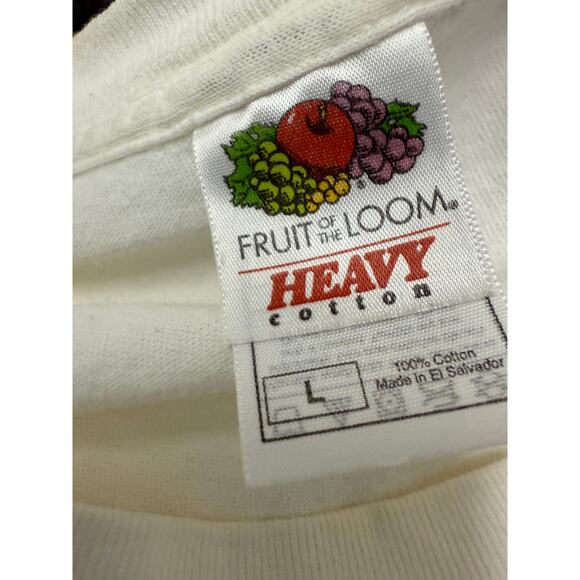 2 VTG 90's Halloween T Shirts SZ L South Point Black Cat Jack O Lantern Bat FLAW - Picture 6 of 12